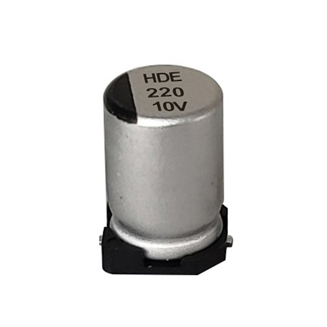 HDE Small-Sized, Low ESR, High Ripple Surface Mount Polymer Aluminum Electrolytic Capacitor